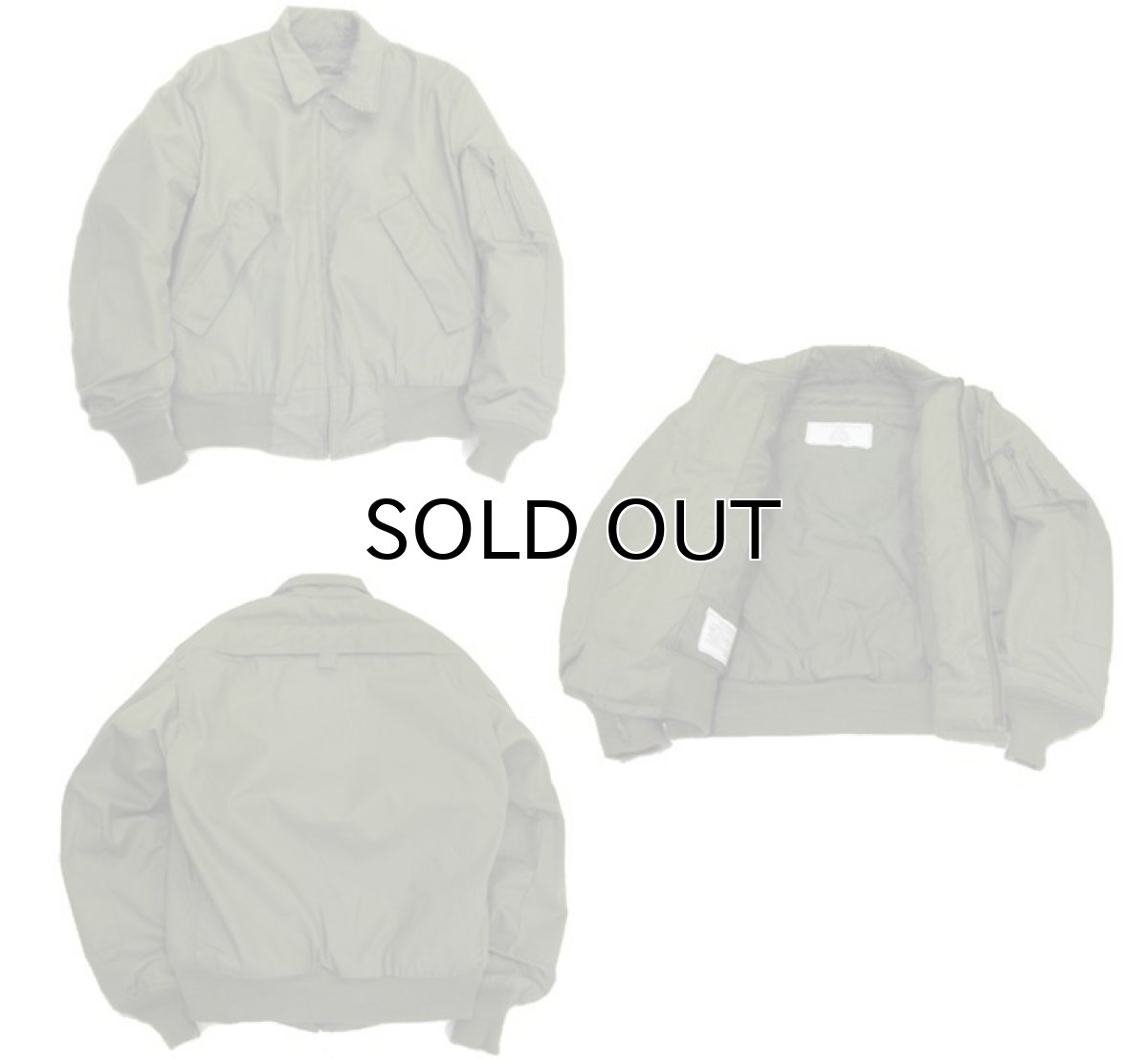 画像3: 1980's U.S.Military Cold Weather Flight Jacket Dead Stock OLIVE size Small - Regular (3)