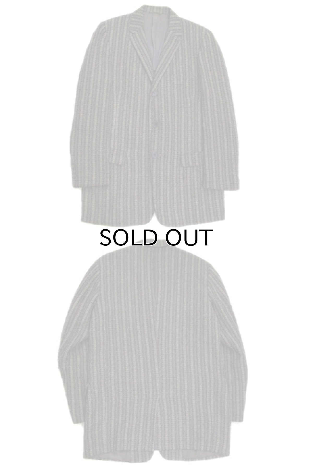 画像3: 1960's "Sears" 3-Button Mix Wool Jacket with Union Ticket　Grey / Red / C.Grey / Black　size M - L (表記 不明) (3)