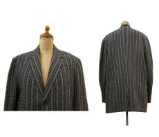 画像2: 1960's "Sears" 3-Button Mix Wool Jacket with Union Ticket　Grey / Red / C.Grey / Black　size M - L (表記 不明) (2)