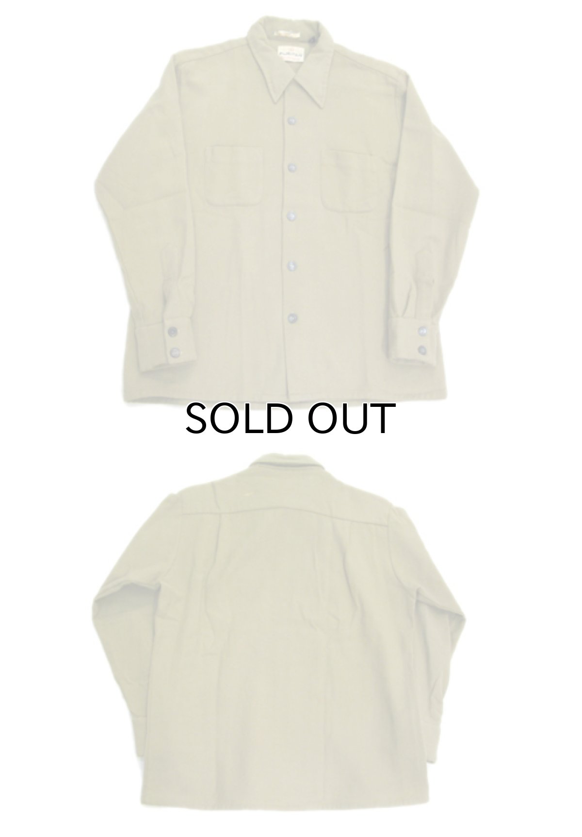 画像2: 1960's "PURITAN" L/S Wool Box Shirts　size M (表記 L) (2)