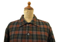 画像5: 1960's "Bayard" L/S Wool Box Long Shirts　BROWN　size M - L (表記 M 15 - 15 1/2 TALL) (5)