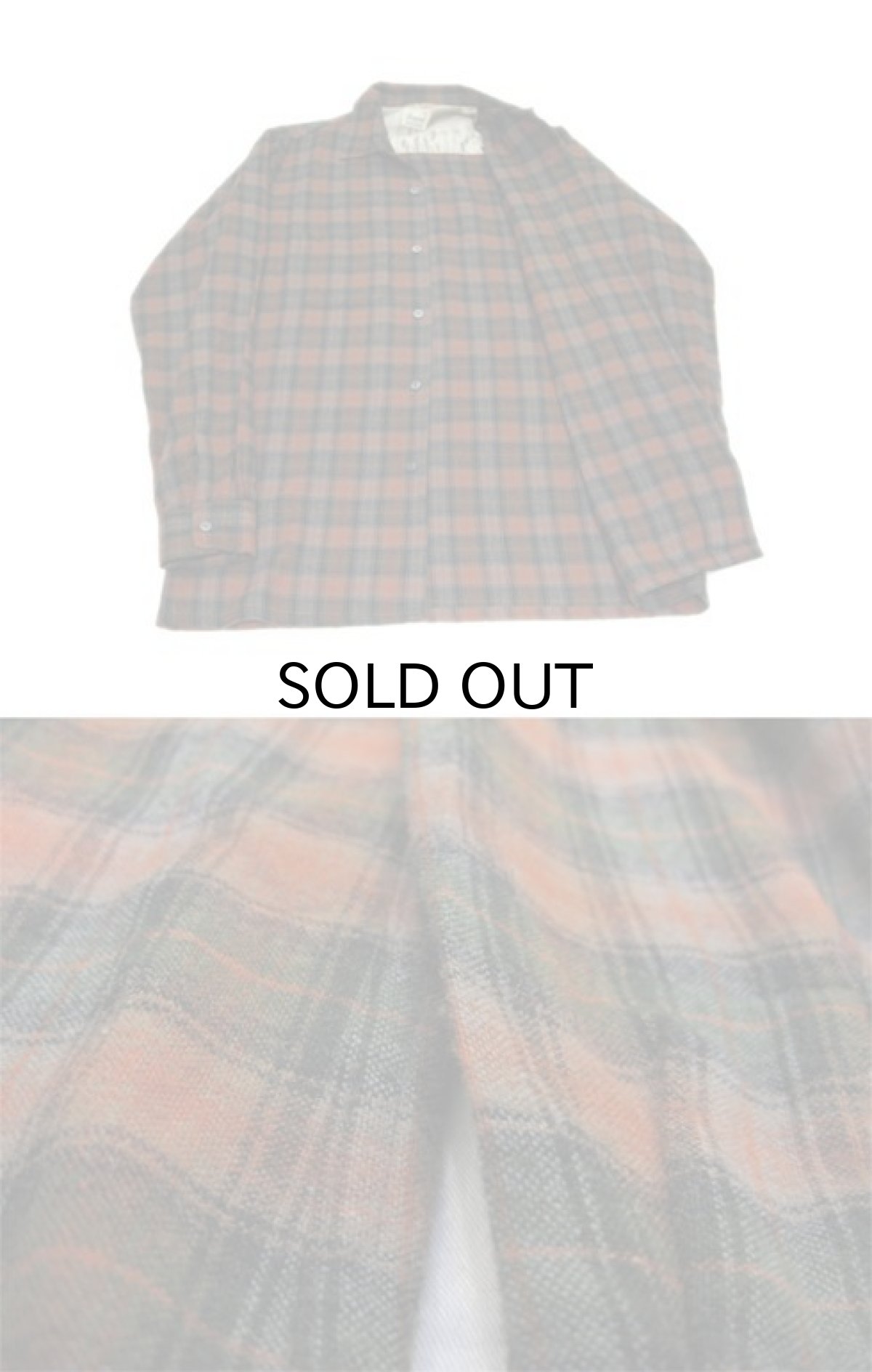 画像4: 1960's "Bayard" L/S Wool Box Long Shirts　BROWN　size M - L (表記 M 15 - 15 1/2 TALL) (4)