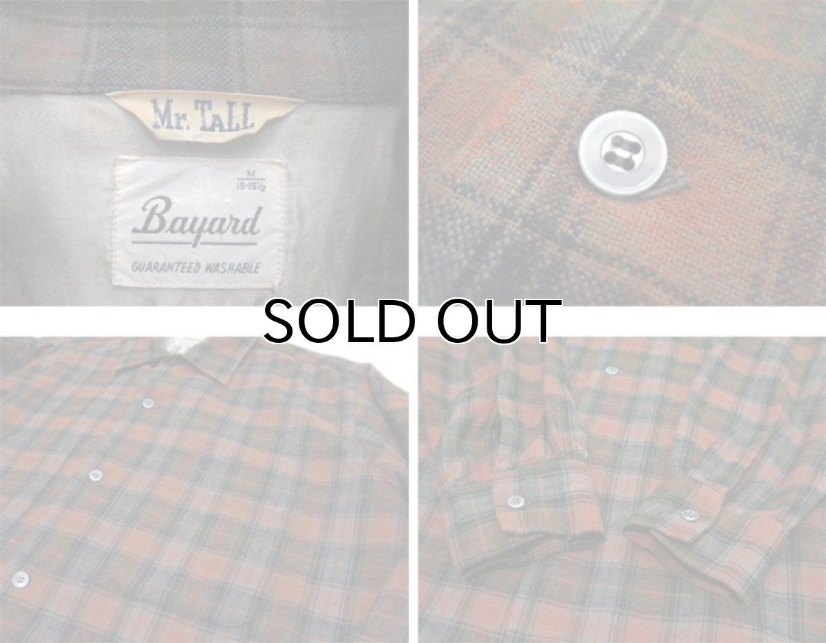 画像3: 1960's "Bayard" L/S Wool Box Long Shirts　BROWN　size M - L (表記 M 15 - 15 1/2 TALL) (3)