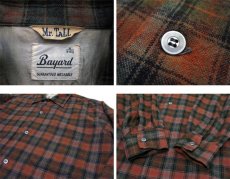 画像3: 1960's "Bayard" L/S Wool Box Long Shirts　BROWN　size M - L (表記 M 15 - 15 1/2 TALL) (3)