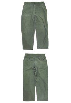 画像3: B)1970's U.S. Military Utility Baker Pants　size w 33 inch (表記 36 x 29) (3)
