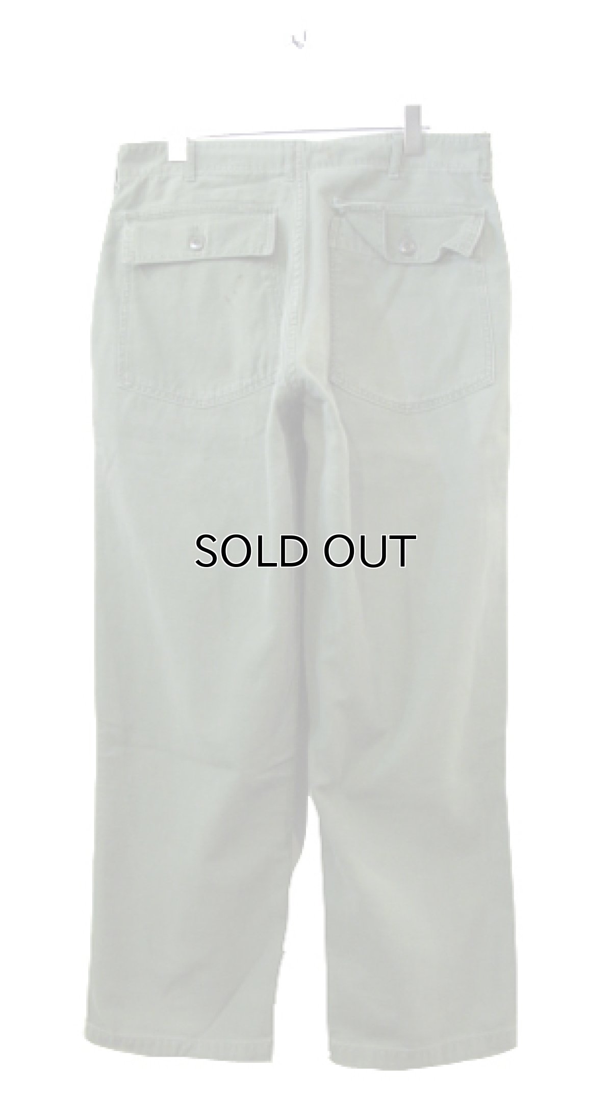画像2: B)1970's U.S. Military Utility Baker Pants　size w 33 inch (表記 36 x 29) (2)