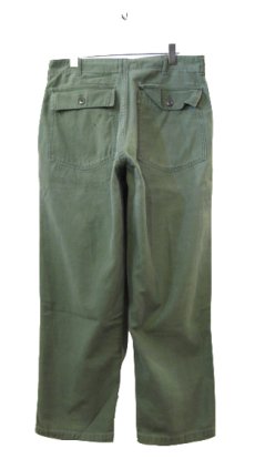 画像2: B)1970's U.S. Military Utility Baker Pants　size w 33 inch (表記 36 x 29) (2)