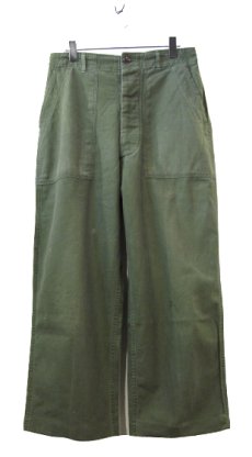 画像1: A)1960's~ U.S. Military Utility Baker Pants　size w ~32 inch (表記 不明) (1)