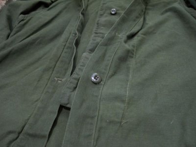 画像1: 1970's US Military Chemical Protect Linner Shirts　OLIVE　size M (表記 M)