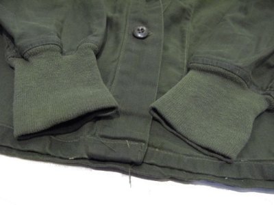 画像2: 1970's US Military Chemical Protect Linner Shirts　OLIVE　size M (表記 M)