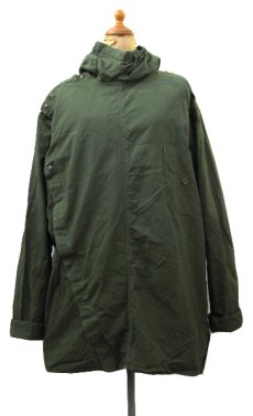 画像1: 1960's French Military "Mechanic" Cover Shirts Dead Stock one-washed　OLIVE　size L - XL (表記 100) (1)