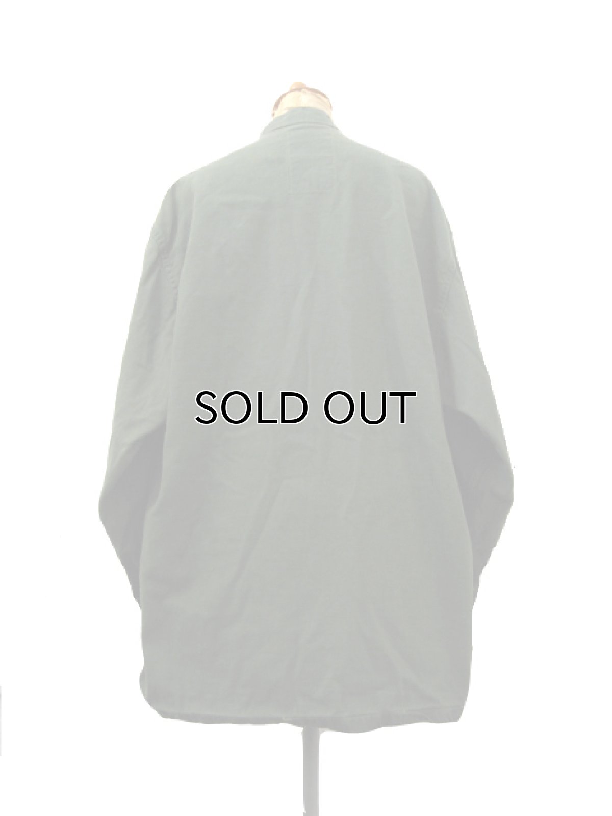 画像2: 1970's US Military Chemical Protect Linner Shirts　OLIVE　size M (表記 M) (2)