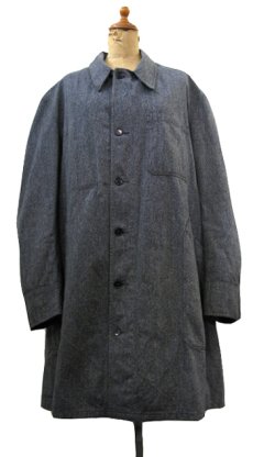 画像1: 1950's "French" Salt and Pepper Atelier Coat 　size M - L (1)