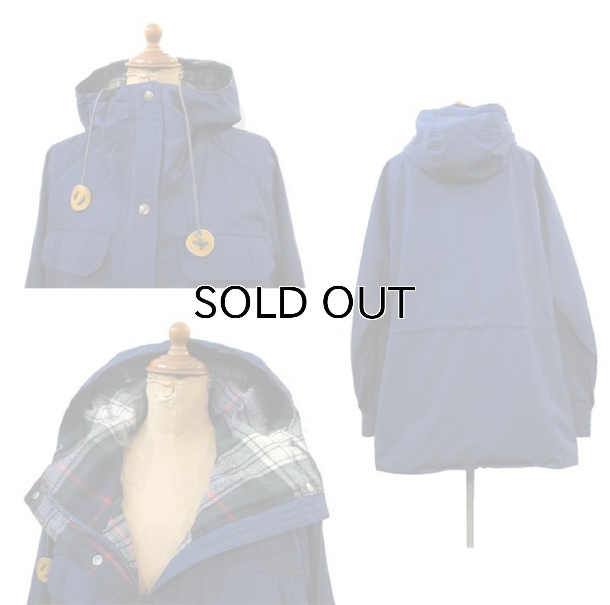 画像2: 1980's "EMS" Wool Lining Mountain Parka　NAVY　size S (表記 Women's S) (2)
