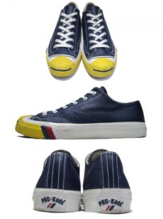 画像2: PRO-KEDS Low-Cut Leather Sneaker　Navy / Yellow　size 11 (29 cm) (2)