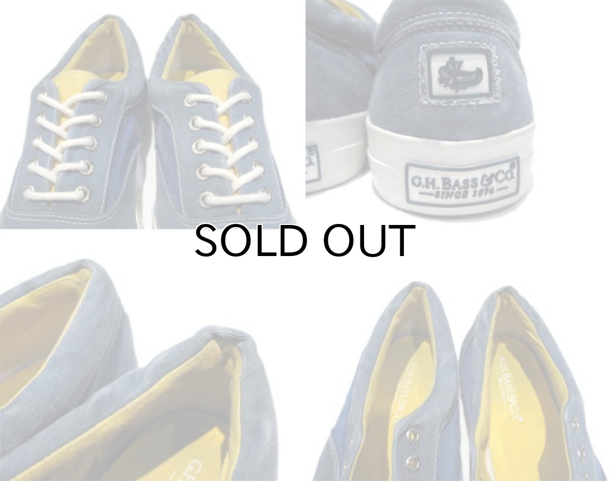 画像4: G.H.BASS Canvas Low-Cut Sneaker Fade BLUE size 10 (28 cm) (4)