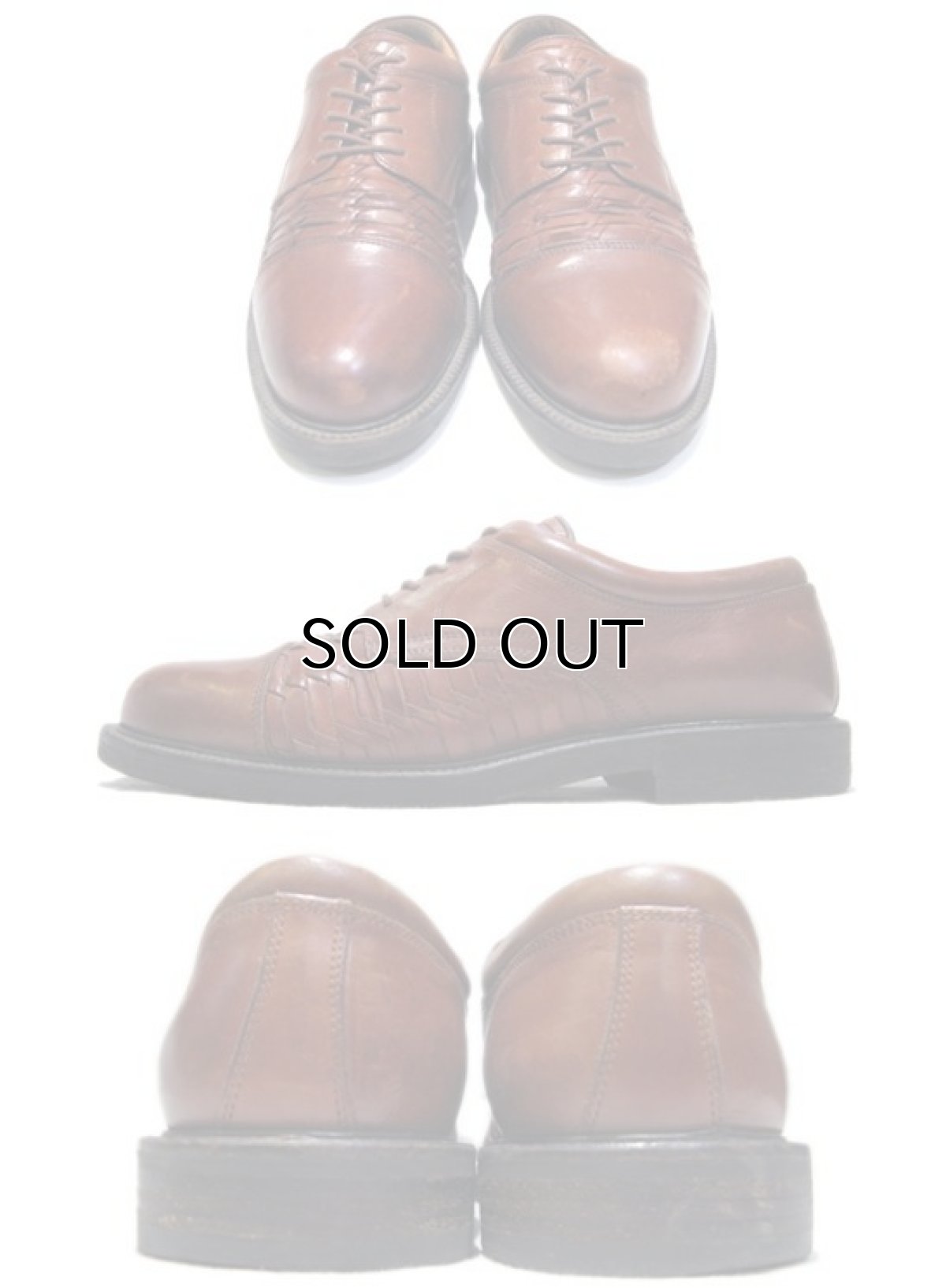 画像2: Johnston & Murphy Design Leather Shoes -made in ITALY-　BROWN　size 8.5 (26.5 cm) (2)