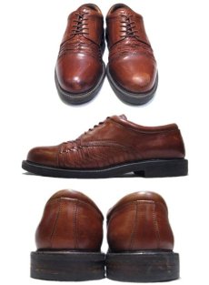 画像2: Johnston & Murphy Design Leather Shoes -made in ITALY-　BROWN　size 8.5 (26.5 cm) (2)