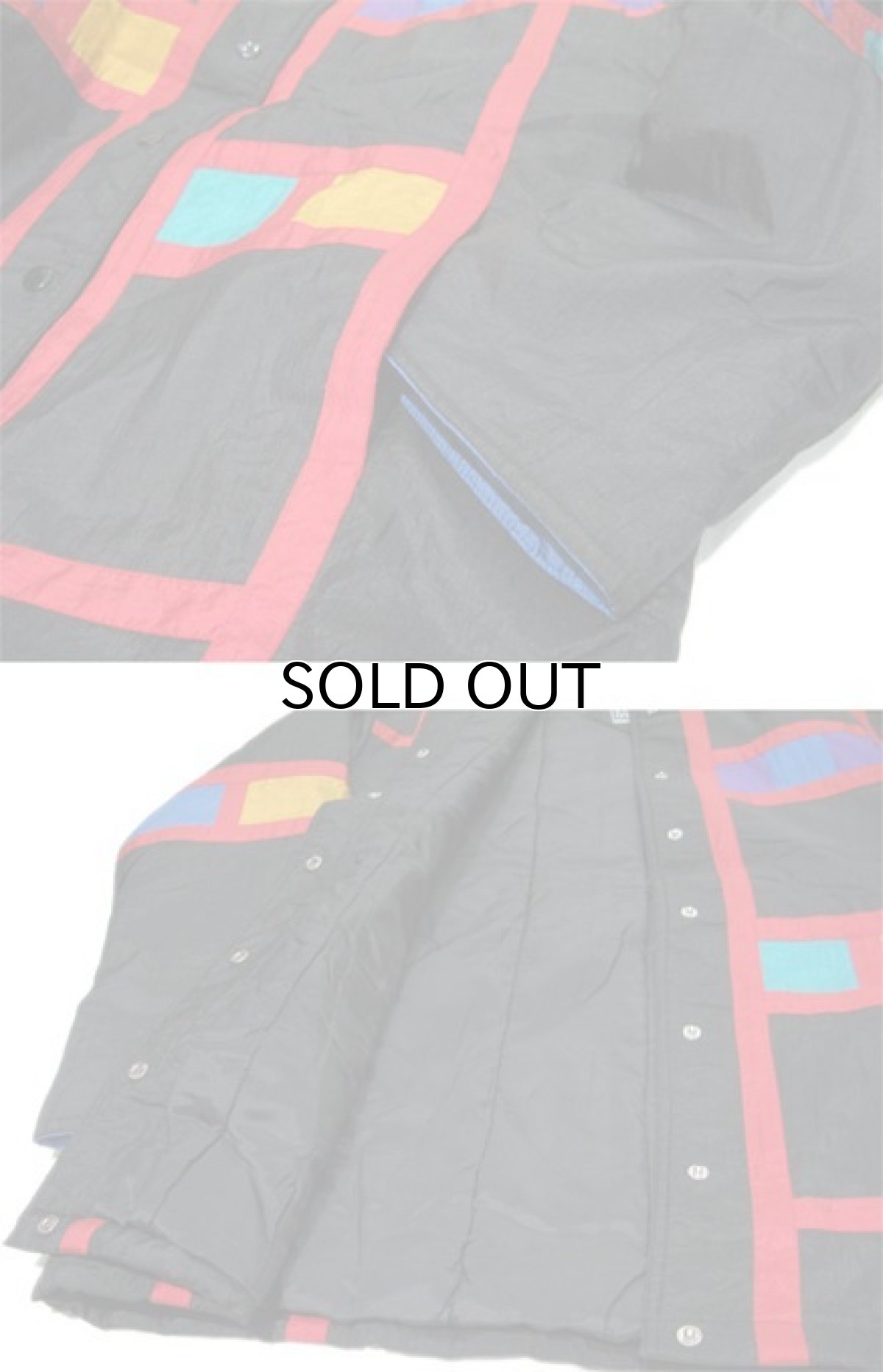 画像5: 1990's "Spencer Douglas" Design Nylon Patting Jacket　BLACK　size M (表記 M) (5)