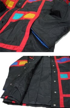 画像5: 1990's "Spencer Douglas" Design Nylon Patting Jacket　BLACK　size M (表記 M) (5)