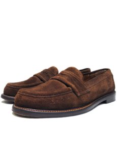 画像1: Mr. CAT Suede Penny Loafer "Bench Made"　D.Brown　size 38 (約 25.5cm) (1)