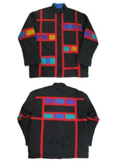 画像3: 1990's "Spencer Douglas" Design Nylon Patting Jacket　BLACK　size M (表記 M) (3)