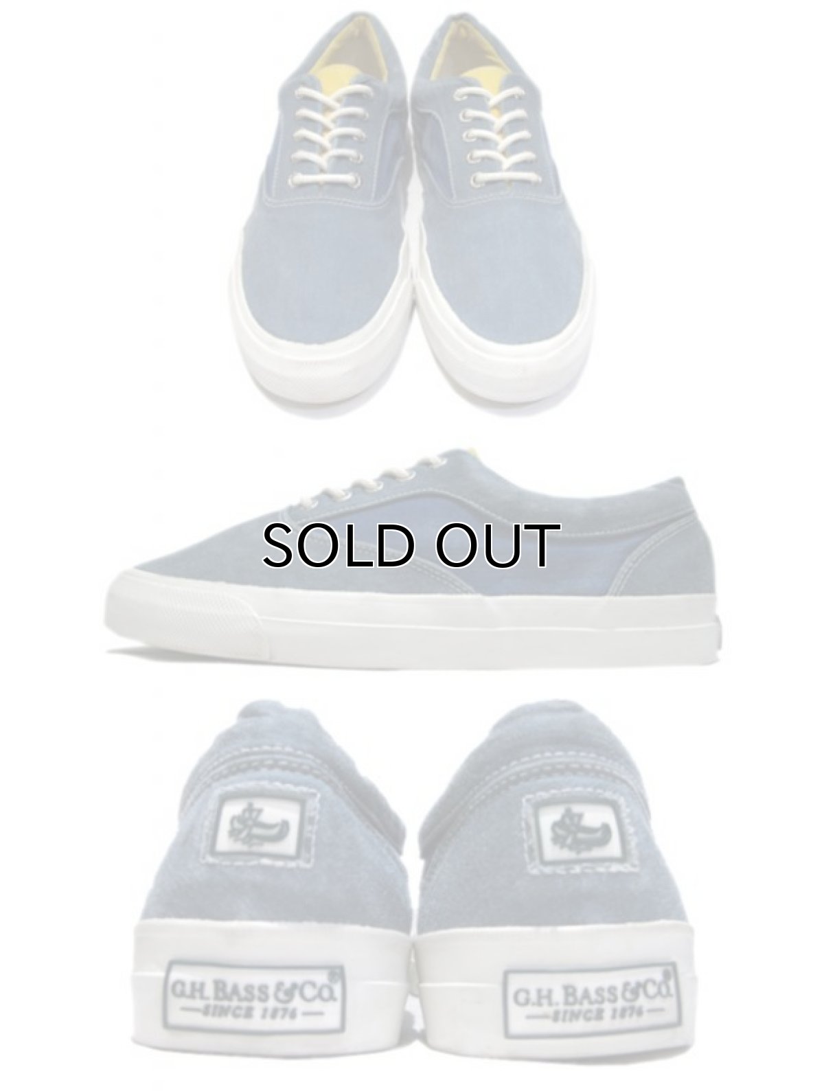 画像2: G.H.BASS Canvas Low-Cut Sneaker Fade BLUE size 10 (28 cm) (2)