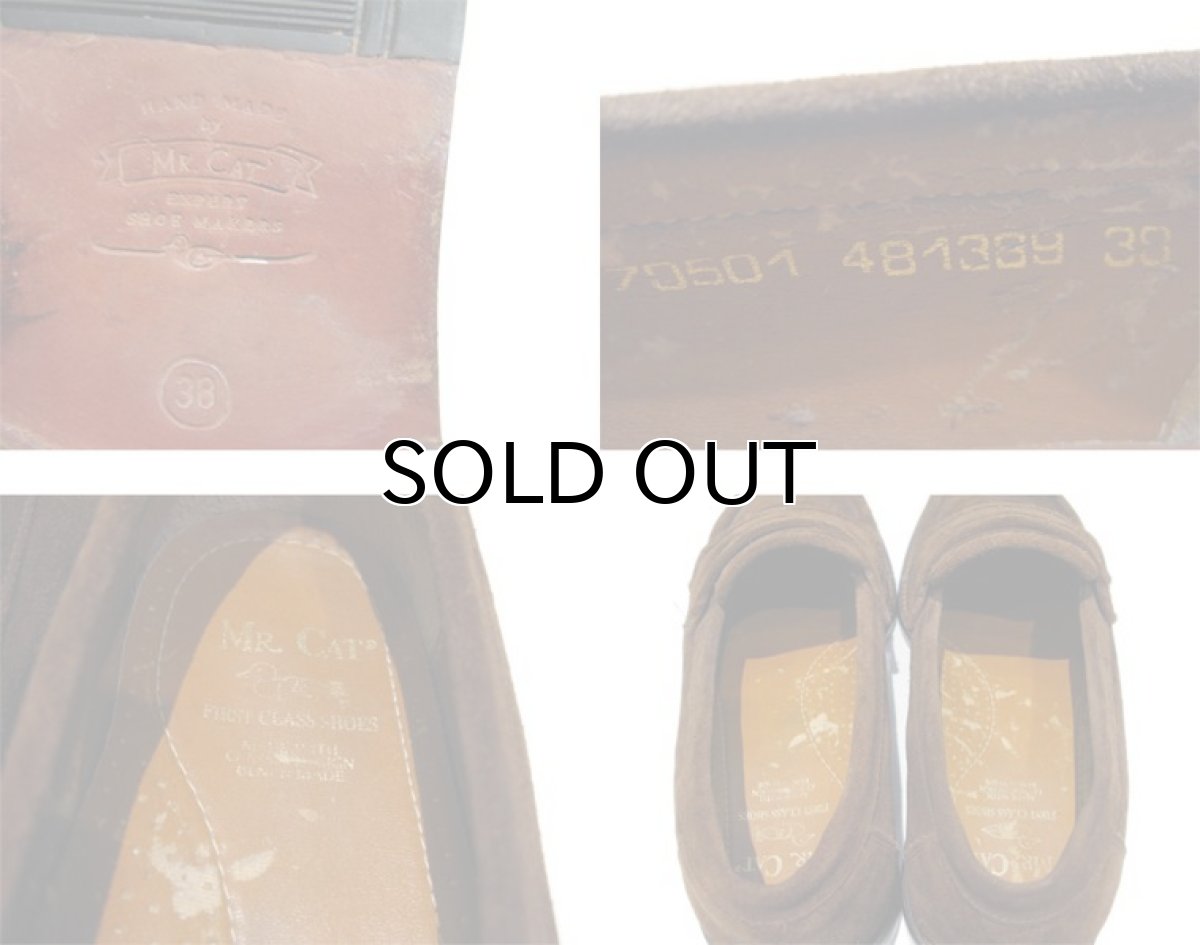 画像3: Mr. CAT Suede Penny Loafer "Bench Made" D.Brown size 38 (約 25.5cm) (3)