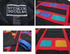 画像4: 1990's "Spencer Douglas" Design Nylon Patting Jacket　BLACK　size M (表記 M) (4)