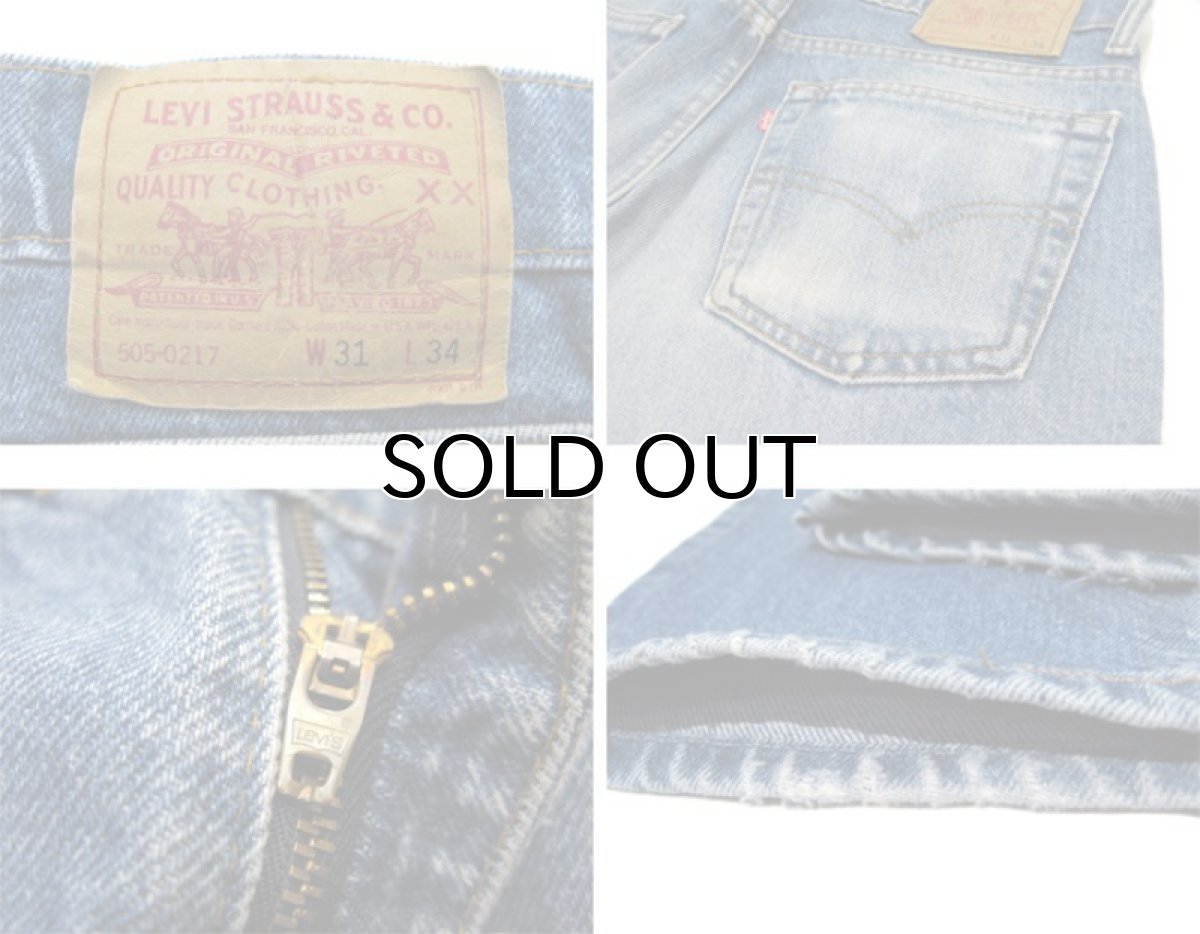 画像4: 1980-90's Levi Strauss & Co. Lot 505 Denim Pants　Blue Denim -made in USA-　size w 30.5 inch (表記 31 x 34)  (4)