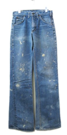 画像1: 1970's H.D.Lee Riders #200 Boots Cut Denim Pants　Blue Denim　size 31.5 inch (表記 不明) (1)