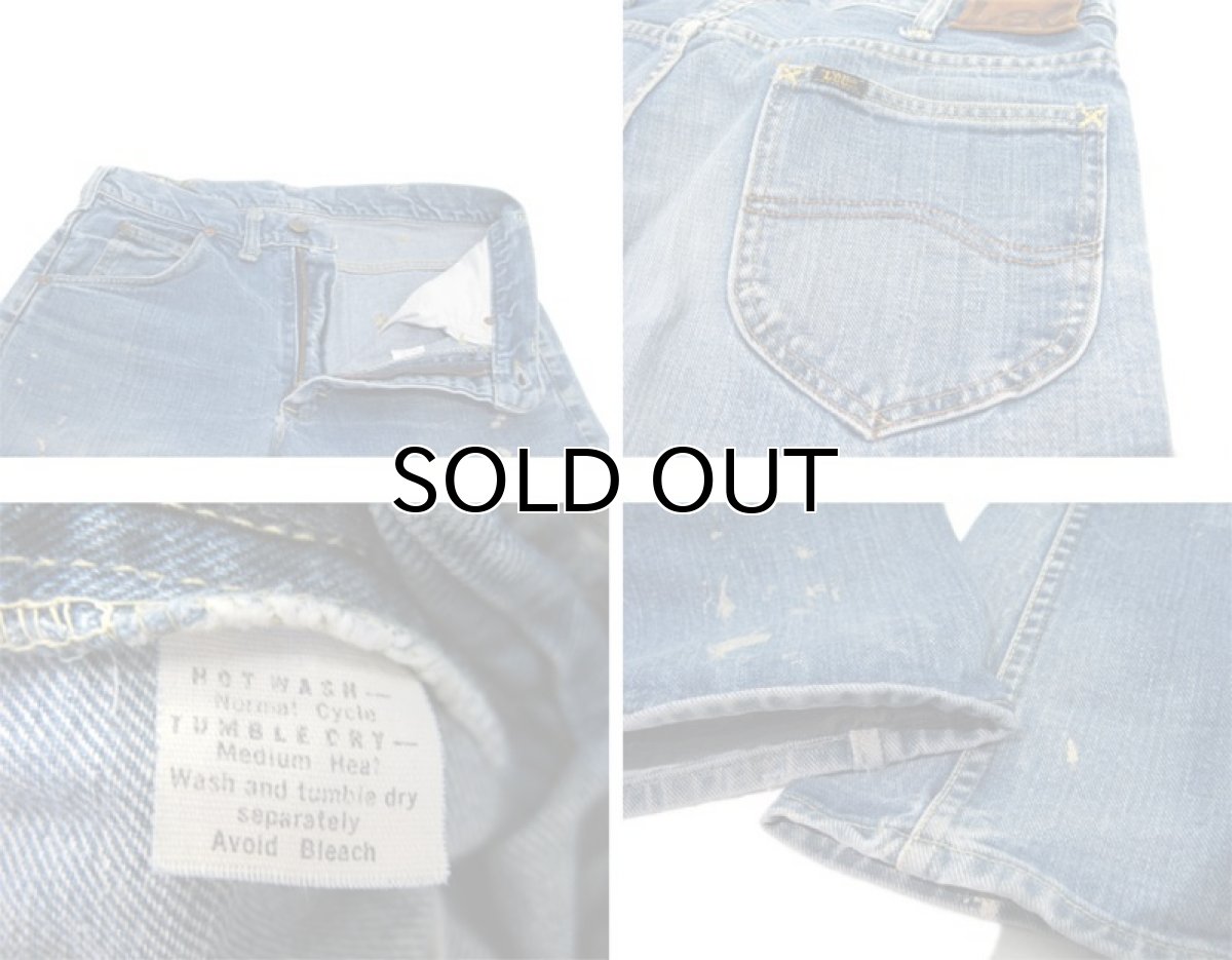 画像5: 1970's H.D.Lee Riders #200 Boots Cut Denim Pants Blue Denim size 31.5 inch (表記 不明) (5)