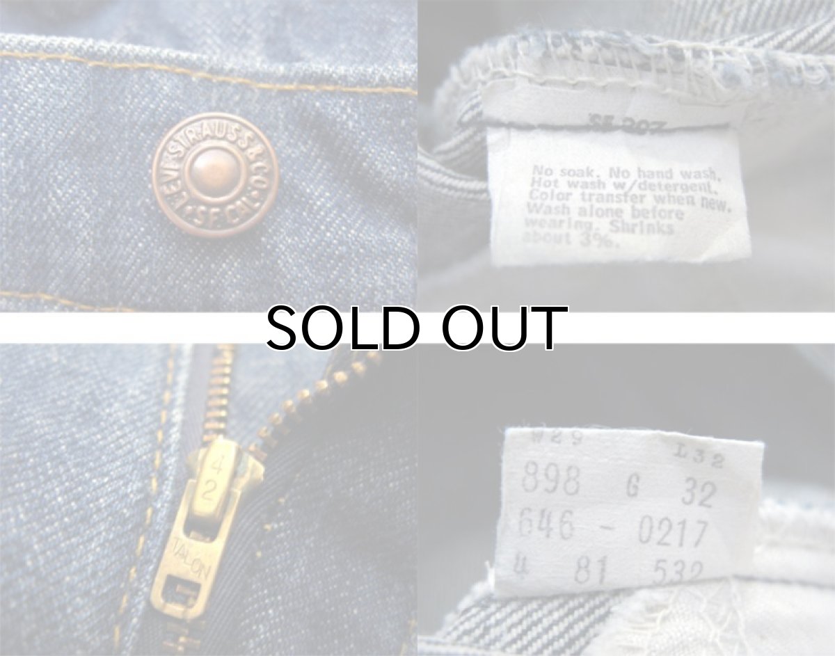 画像5: A)1970-80's Levi Strauss & Co. Lot 646 Indigo Denim Pants Indigo Blue size w 29.5 inch (表記 29 x 32) (5)
