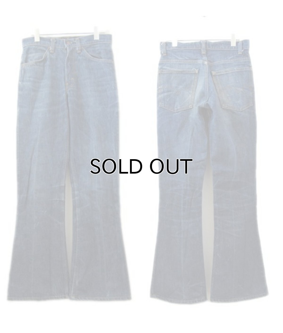 画像2: A)1970-80's Levi Strauss & Co. Lot 646 Indigo Denim Pants Indigo Blue size w 29.5 inch (表記 29 x 32) (2)