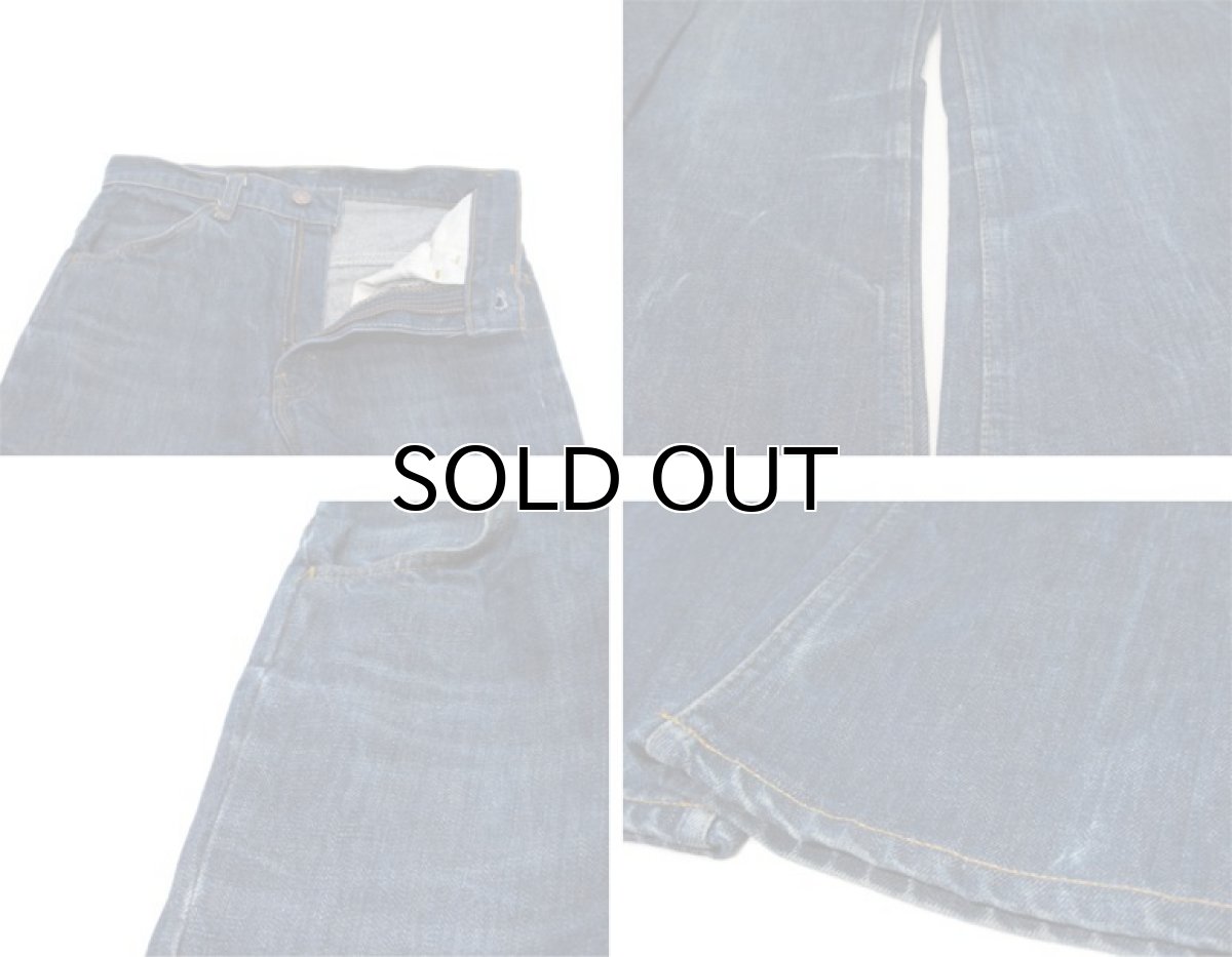 画像4: A)1970-80's Levi Strauss & Co. Lot 646 Indigo Denim Pants Indigo Blue size w 29.5 inch (表記 29 x 32) (4)