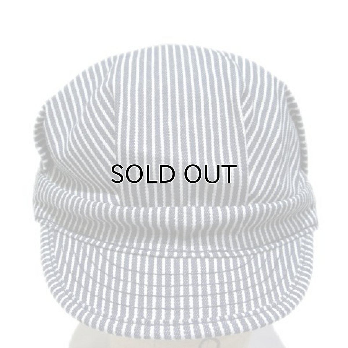 画像2: "NewYorkHat "Stripe Work Cap made in USA Navy / White (2)