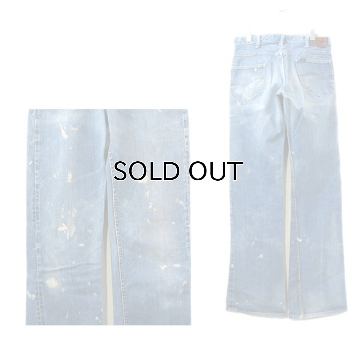 画像2: 1970's H.D.Lee Riders #200 Boots Cut Denim Pants Blue Denim size 31.5 inch (表記 不明) (2)