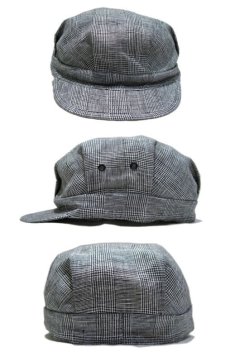 画像2: "NewYorkHat "Glen Check Work Cap　made in USA　Black / White (2)