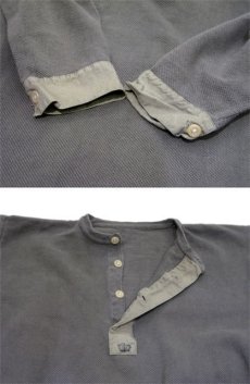 画像4: Swedish Military  Henley Neck Under Shirts　Olive Grey　size M - L (表記 不明) (4)