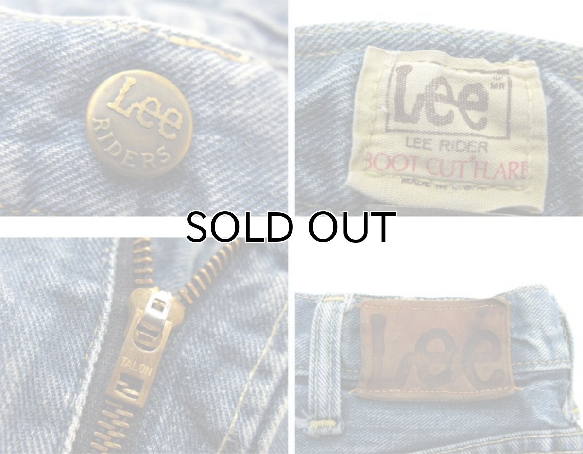 画像4: 1970's H.D.Lee Riders #200 Boots Cut Denim Pants Blue Denim size 31.5 inch (表記 不明) (4)