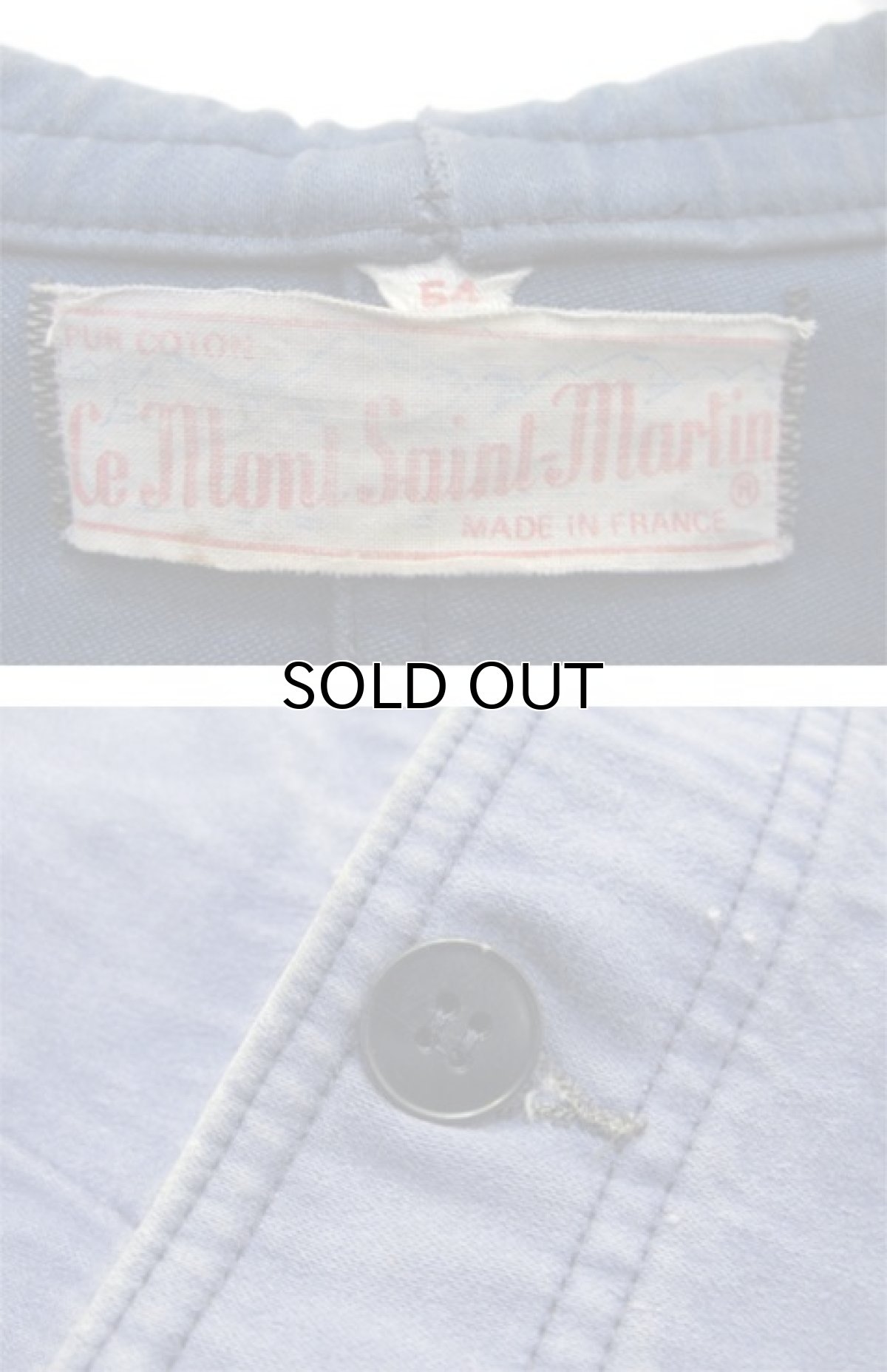 画像4: 1960's French "Le Mont Saint-Martin" Moleskin Jacket BLUE size L (表記 54) (4)