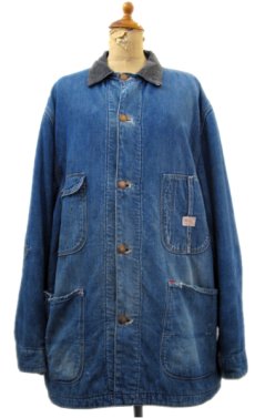 画像1: 1950-60's HERCULES Denim Worker Coverall with Blanket　Blue Denim　size L (表記 不明) (1)