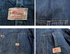 画像3: 1950-60's HERCULES Denim Worker Coverall with Blanket　Blue Denim　size L (表記 不明) (3)