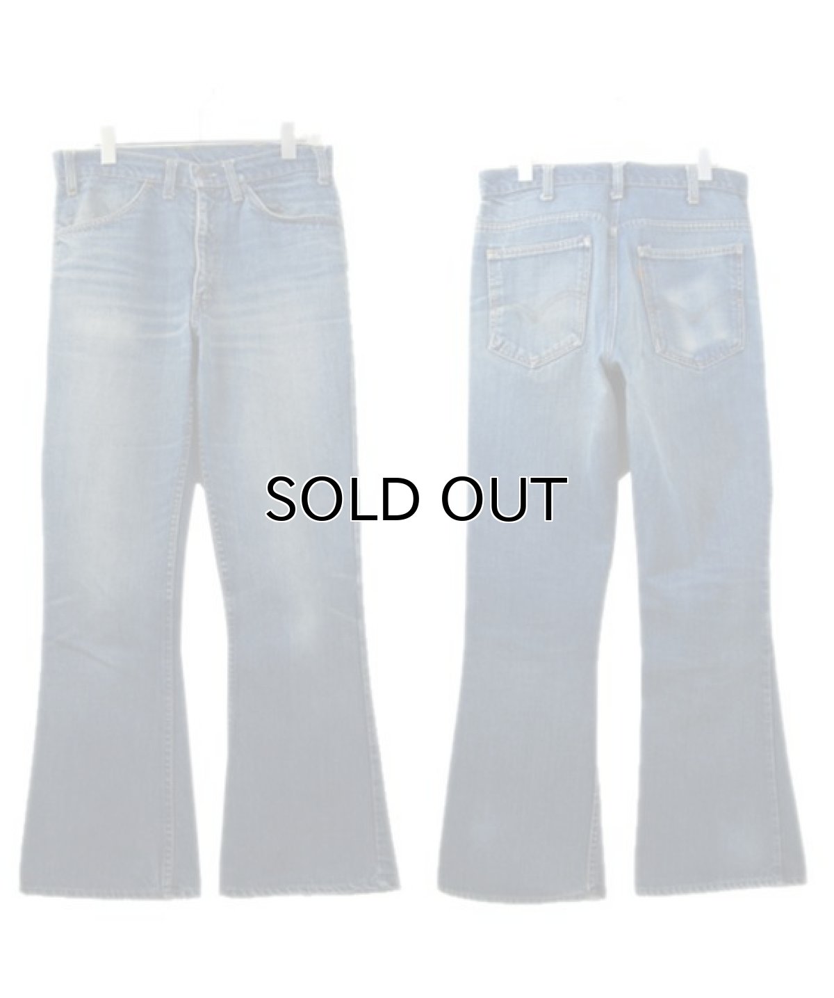 画像2: 1970-80's Levi Strauss & Co. Lot 646 Indigo Denim Pants　Indigo Blue　size w 31.5 inch (表記 32 x 31) (2)