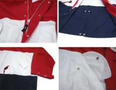 画像4: TOMMY HILFIGER Hooded Cotton Design Jacket　 Red / White / Navy　size XL~ (表記 XL / XG) (4)