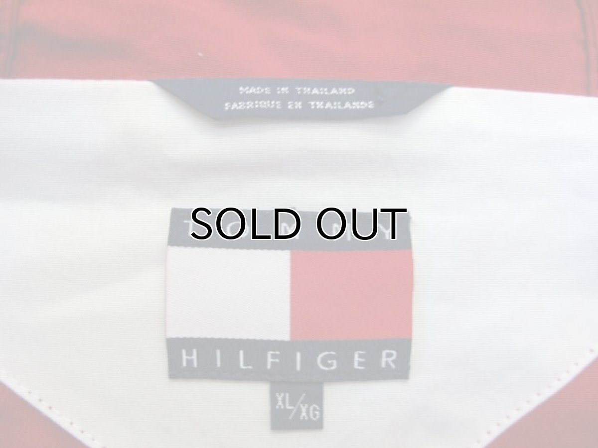 画像3: TOMMY HILFIGER Hooded Cotton Design Jacket  Red / White / Navy size XL~ (表記 XL / XG) (3)