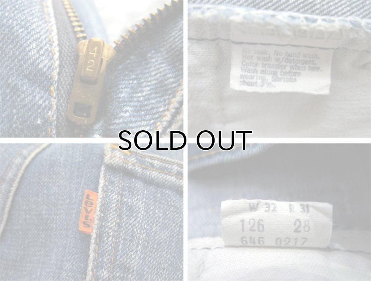 画像4: 1970-80's Levi Strauss & Co. Lot 646 Indigo Denim Pants　Indigo Blue　size w 31.5 inch (表記 32 x 31) (4)