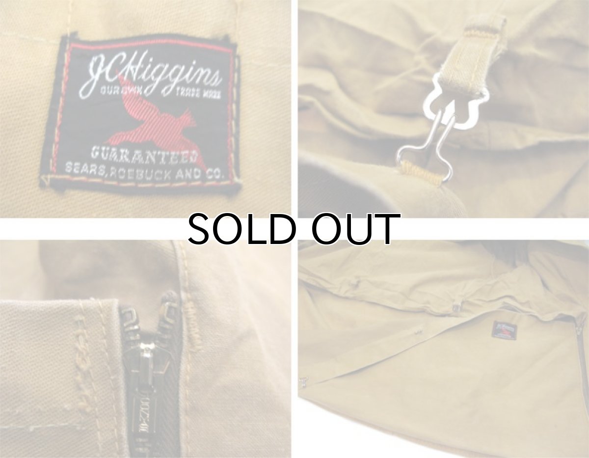 画像4: 1950's "J.C.Higgins -SEARS-" Cotton Duck Hunting Jacket　　BEIGE　size M (表記 不明) (4)