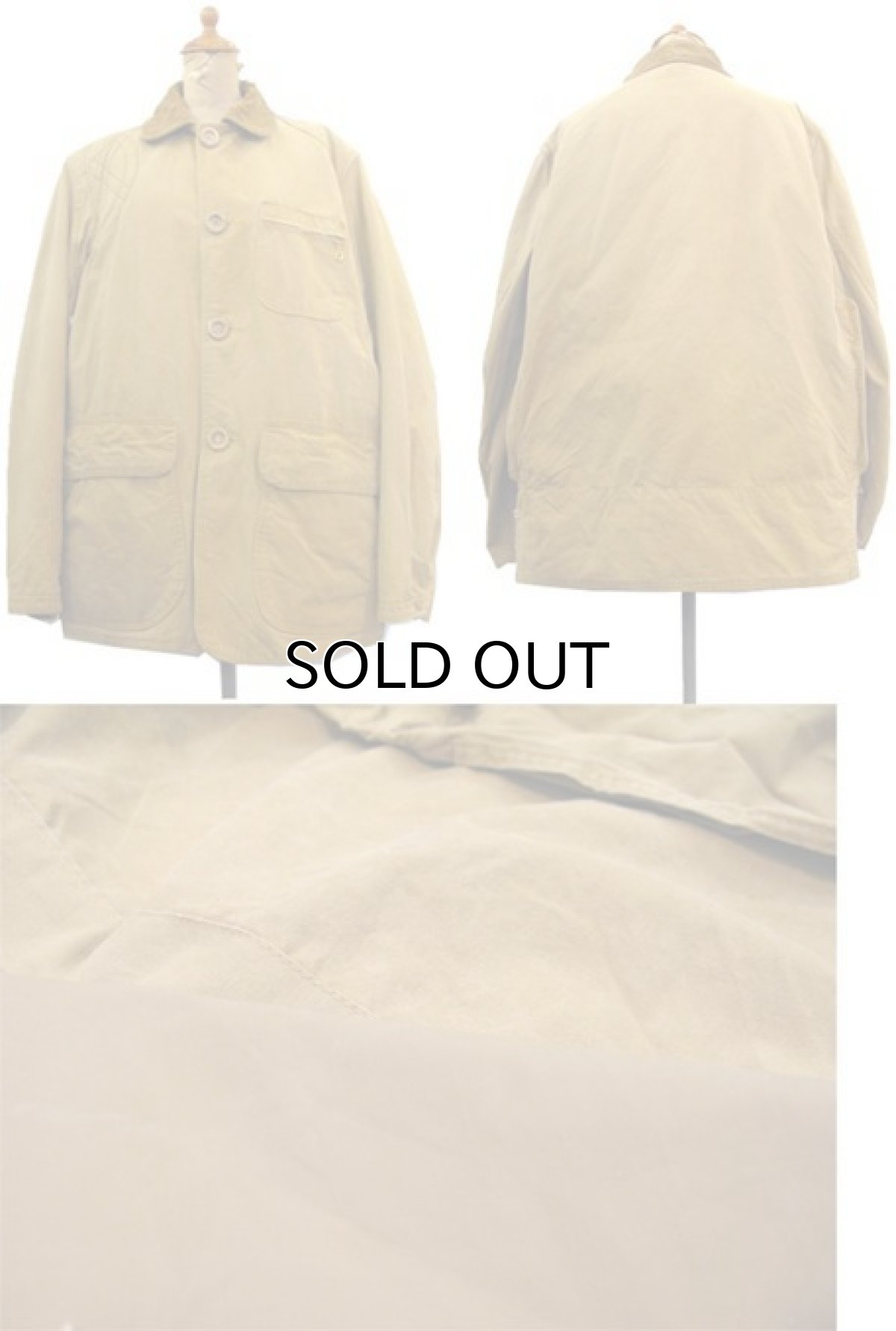 画像2: 1950's "J.C.Higgins -SEARS-" Cotton Duck Hunting Jacket　　BEIGE　size M (表記 不明) (2)
