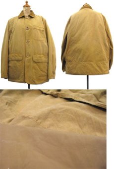 画像2: 1950's "J.C.Higgins -SEARS-" Cotton Duck Hunting Jacket　　BEIGE　size M (表記 不明) (2)